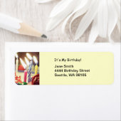 Birthday Candles Address Label (Insitu)