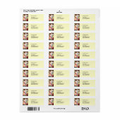 Birthday Candles Address Label (Vorne)