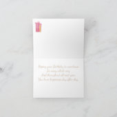 Birthday Candles and Balloons Geburtskarte Karte (Innenseite)