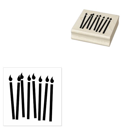 Birthday Candles Art Briefmarke Gummistempel (Stempel)