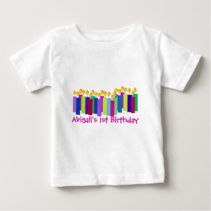 Birthday Candles Baby T-shirt