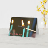 Birthday Candles Card Karte (Gelbe Blume)