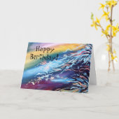 Birthday Candles Card Karte (Gelbe Blume)