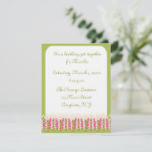 Birthday Candles Einladung (Stehend Vorderseite)