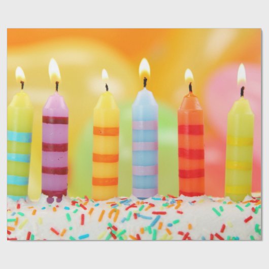 Birthday Candles Geschenkpapier (Flach)