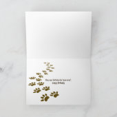 Birthday Candles in Dog Bone Card Karte (Innenseite)