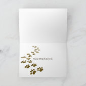 Birthday Candles in Dog Bone Card Karte (Innenseite)