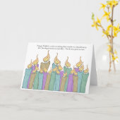 Birthday Candles Karte (Gelbe Blume)