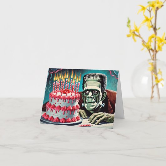 Birthday Candles Karte (Gelbe Blume)