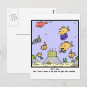 Birthday Candles Postkarte (Vorne/Hinten)