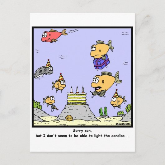 Birthday Candles Postkarte (Vorderseite)