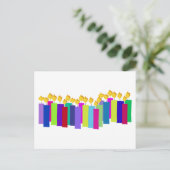 Birthday Candles Postkarte (Stehend Vorderseite)