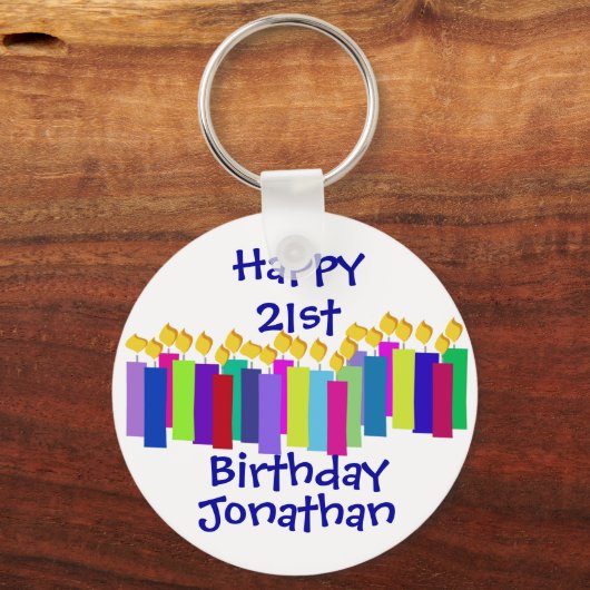Birthday Candles Schlüsselanhänger (Vorderseite)
