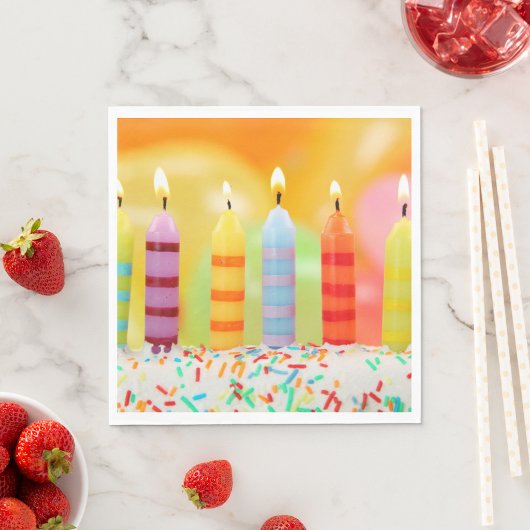 Birthday Candles Serviette