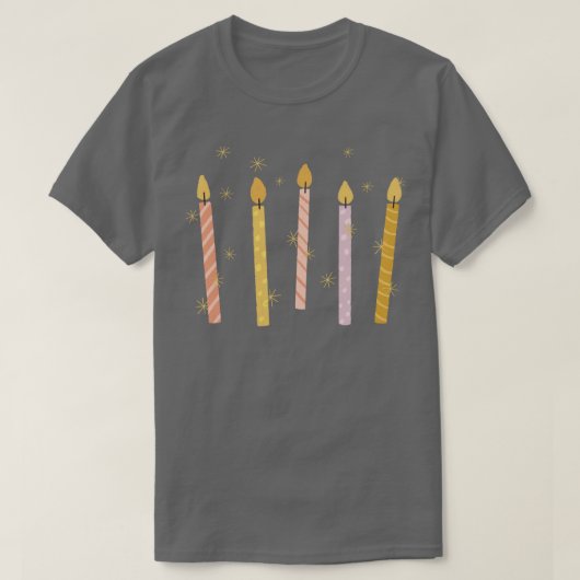Birthday Candles T-Shirt (Design vorne)