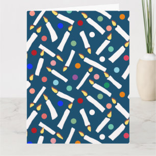 Birthday Candles und Polka Dots Karte
