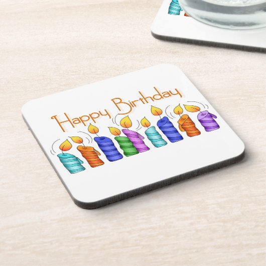 Birthday Candles Untersetzer Set (Linke Seite)