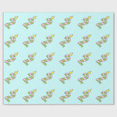 Birthday Candles - Zwei Jahre alt Geschenkpapier (Flach)