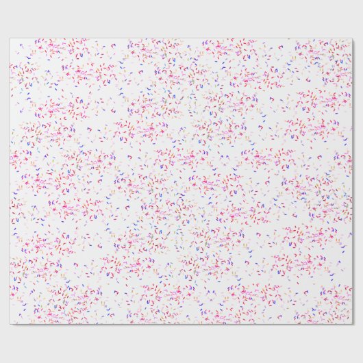 Birthday Candy Sprinkles Geschenkpapier (Flach)