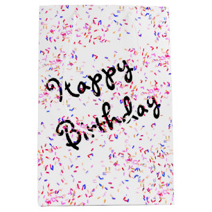 Birthday Candy Sprinkles Mittlere Geschenktüte