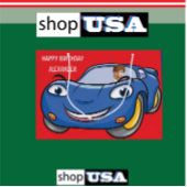 Birthday Car Automotive Funny Cartoon Creative Fab Große Geschenktüte