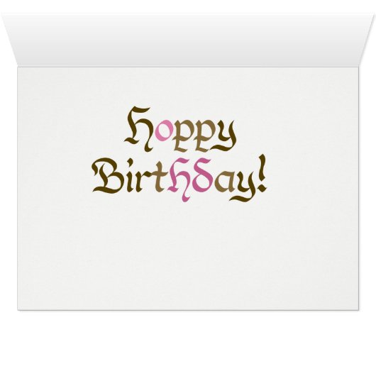 Birthday Card (Innenansicht Horizontal (Unten))