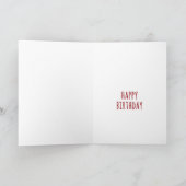 Birthday Card Bear Fight Karte (Innenseite)