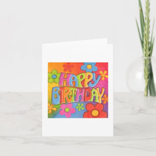 Birthday Card Blume Power Style Karte