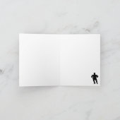 Birthday Card Bodybuilder Stripe Karte (Innenseite)