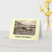 Birthday Card - Brixham, Devon Karte (Gelbe Blume)