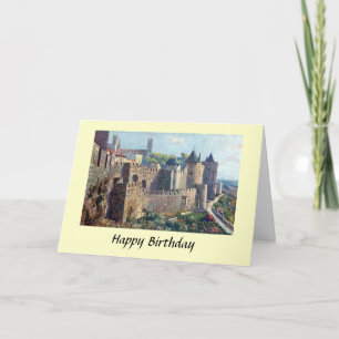 Birthday Card - Cité de Carcassonne, Frankreich Karte
