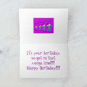 Birthday Card Conga Line Karte (Innenseite)