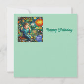 BIRTHDAY CARD ~ Contented Young Boy ~ (Rückseite)