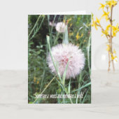 BIRTHDAY CARD: Dandelion Wish_ Card Karte (Gelbe Blume)