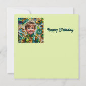 BIRTHDAY CARD ~ Dinosaur Fan ~ Young Boy ~ (Rückseite)