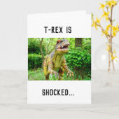 Birthday Card Dinosaur Karte (Gelbe Blume)