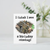 Birthday Card Eastern Chipmunk Postkarte (Stehend Vorderseite)