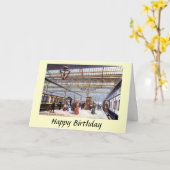 Birthday Card - Euston Station, London Karte (Gelbe Blume)