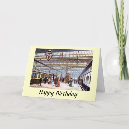 Birthday Card - Euston Station, London Karte (Vorderseite)
