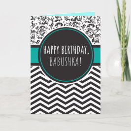 Birthday Card for Babushka Karte