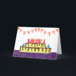 Birthday Card for Babushka Karte<br><div class="desc">Sie nennen Ihre Großmutter Babushka, nicht Oma. (Babushka bedeutet Großmutter auf Russisch.) Stellen Sie sich vor, wie aufgeregt Babushka sein wird, eine Geburtstagskarte zu erhalten, die speziell an sie adressiert ist! Ihr Babuschka wird auch das lustige, farbenfrohe Design dieser Karte Liebe geben, das Babushkas Namen als Geburtstagskugel auf einem Geburtstagskuchen...</div>