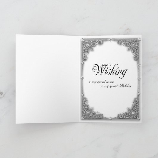 Birthday card for daughter, with a lily karte (Innenseite)