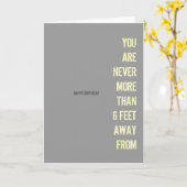 Birthday Card for DAVE Karte (Gelbe Blume)