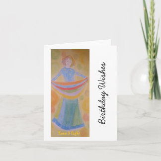 Birthday card for female, originales Artwork, Karte