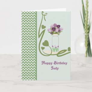 Birthday Card for Judy Karte