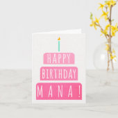 Birthday Card for Mana Karte (Gelbe Blume)