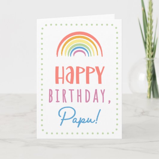 Birthday Card for Papu Karte (Vorderseite)