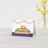 Birthday Card for Popa Karte (Gelbe Blume)
