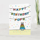 Birthday Card for Pops Karte (Vorderseite)