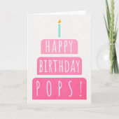 Birthday Card for Pops Karte (Vorderseite)